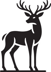 Fototapeta premium deer silhouette vector