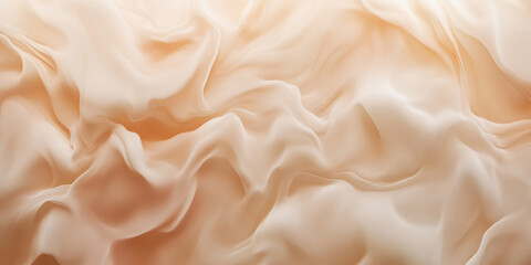 Obraz premium A peach fuzz abstract background with gentle, cloud-like forms, where light peach tones swirl together, mimicking the softness of a fuzzy peach skin.