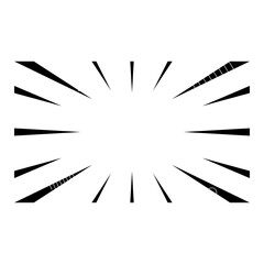 Obraz premium comic book radial lines background