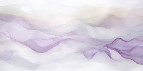 Obraz premium A soft lilac abstract background with a dreamy watercolor effect, blending pale lavender, muted orchid, and gentle violet hues. The soft transitions create a delicate, airy aesthetic, perfect for