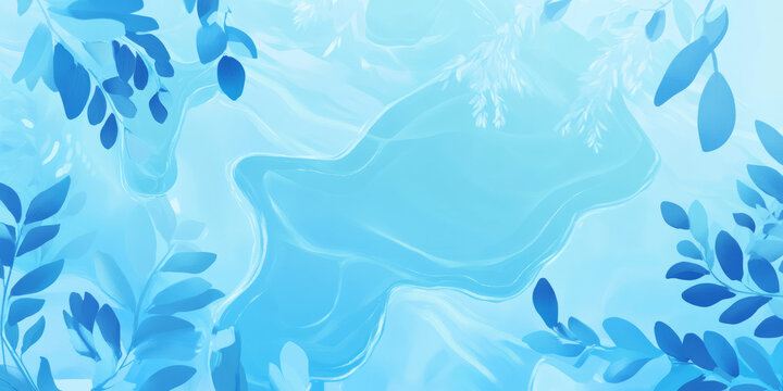 A calming blue background with gentle, flowing patterns resembling soft ripples in a pond. The peaceful design is perfect for nature blogs, meditation apps, or serene brand visuals.