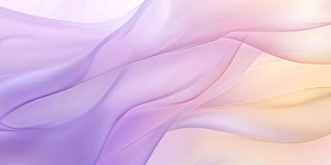 Obraz premium A dreamy abstract background with soft, airy transitions of pastel lavender, pink, and pale yellow. The gentle palette is ideal for wedding visuals, feminine branding, or calm, serene digital art.