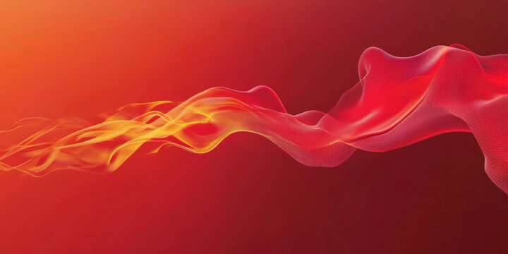 A fiery red background with abstract fluid shapes resembling liquid flowing across the canvas. The intense movement and color are perfect for energy-driven branding, sports visuals, or powerful