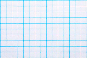 A blue and white grid paper