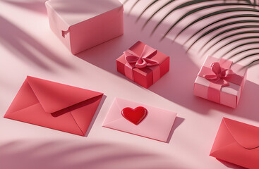gift box with pink ribbon