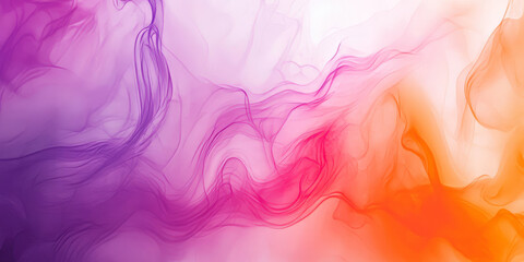 Obraz premium A colorful gradient background that transitions smoothly from rich purples to soft pinks and oranges, evoking a calm yet vibrant mood. The fluidity of the colors makes it ideal for spa branding,
