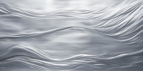 Bright silver brushed metal background with smooth, linear strokes, creating a cool, professional vibe. The light reflects evenly across the surface, making it ideal for corporate branding, product