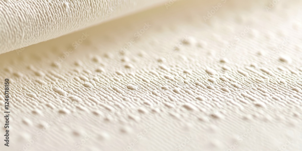 Aufkleber white fabric with a pattern of dots
