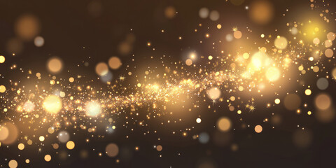 A golden champagne glitter background with fine, glowing specks that catch the light. The warm, sophisticated design is ideal for high-end product packaging, upscale event invitations, or celebratory