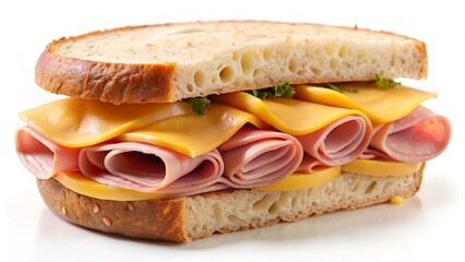 sandwich with ham and cheese