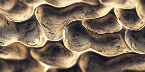 Gold-leaf textured metal background with intricate, raised patterns and soft sheen. The rich, regal design creates a sense of opulence and grandeur, making it perfect for high-end fashion, jewelry, or