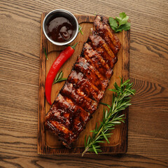 grilled pork ribs
