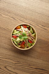 salad with meat