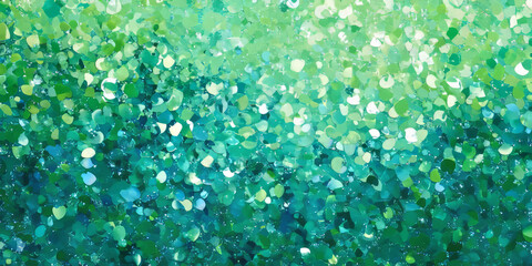 A sparkling teal glitter backdrop with a combination of vibrant green and blue specks. The lively, energetic effect is perfect for creative product designs, tech branding, or bold event promotions.