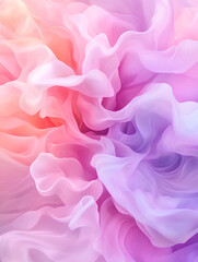 Fototapeta premium Fluid pour painting in baby pink and lilac with swirling patterns intricate waves and vibrant contrasts creating a dreamy ethereal abstract composition 