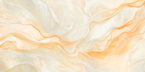 A peach fuzz abstract background with organic, flowing lines, where the peach tones blend with soft cream, mimicking the soft petals of a peach blossom.