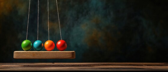 Dynamic Physics of Newtons Cradle Animation Kinetic Energy and Oscillation Patterns