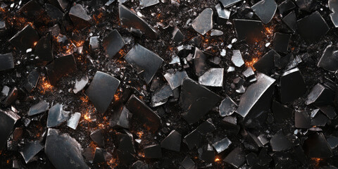 Obraz premium Galactic meteorite metal background with rough extraterrestrial mineral textures.