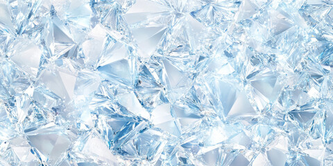 A sparkling, icy diamond landscape with tiny reflections that create a frosty, shimmering effect. The cool tone evokes a feeling of winter luxury, perfect for creating festive event invitations or