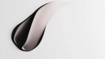 Elegant Flow of Abstract Paint on White Background for Art Design