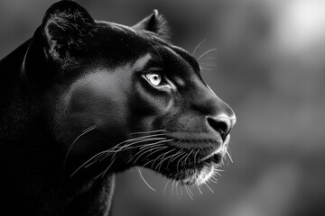 Close up of black panther 