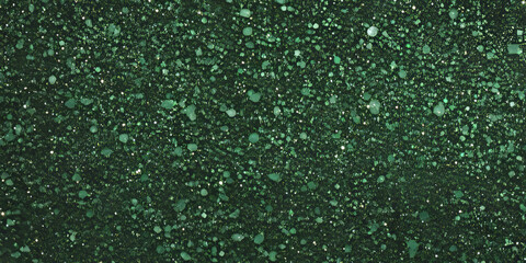 Fototapeta premium A sparkling forest green glitter background, with shimmering flecks that capture the essence of nature. The rich color and radiant effect are ideal for outdoor events, eco-friendly branding, or winter