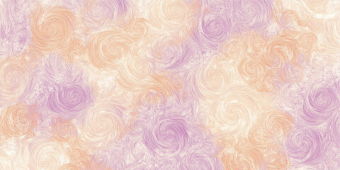 A seamless abstract background with textured swirls of lilac and peach fuzz, creating a tactile feel that is both serene and sophisticated.