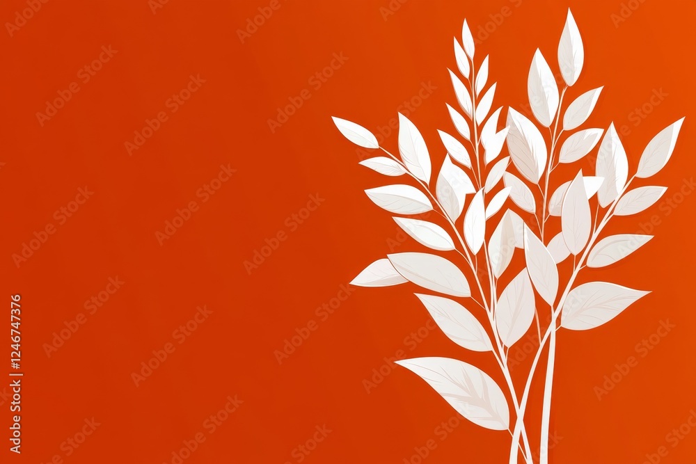 Poster a clean minimalist icon of a wheat stalk with simple, elegant lines
