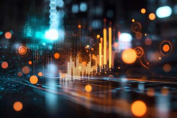 A data scientist using machine learning algorithms to interpret statistical trends