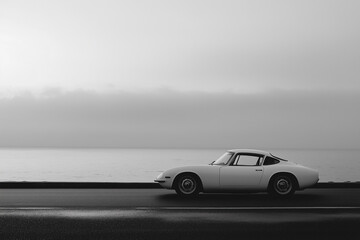 A classic car retro concept