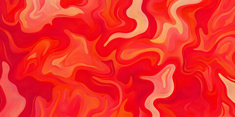 A vivid, fiery red abstract background with blurred, flowing shapes that mimic flames or waves. The intense color and organic patterns work well for energetic, powerful visuals or sports-related