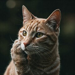 Fototapeta premium close up portrait of a cat