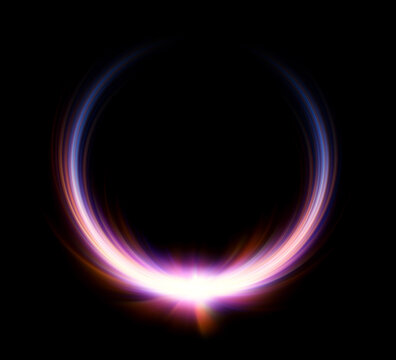 Glow swirl light effect. Circular lens flare. Abstract rotational lines. .Power energy element. Luminous sci-fi. Shining lights. Swirl trail effect. .Dynamic ellipse. Neon gradient. Glint spiral.