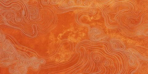 A warm terracotta orange background with a combination of soft lines and swirling patterns. Perfect for boho-themed designs, rustic branding, or home d√©cor visuals.