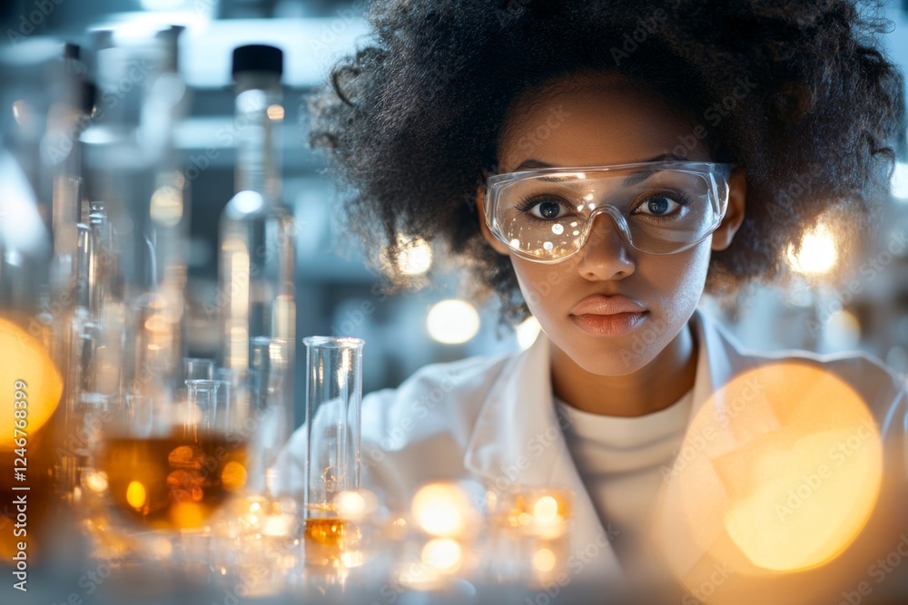 Poster A scientist using logical deduction to connect evidence in a research study