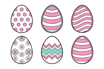 A Bundle of Cute Broken egg vector cartoon illustration Easter day