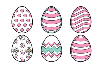 A Bundle of Cute Broken egg vector cartoon illustration Easter day