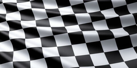 Obraz premium checkered black and white flag background, Racing, Victory, and Speed. 
