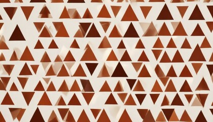 Abstract Geometric Pattern of Overlapping Triangles in Warm Tones