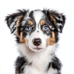Adorable Mini Aussie Puppy Dog pet cute isolated og transparent background