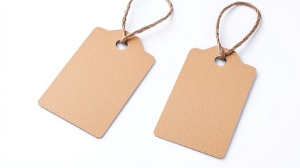 Eco-Polyester Tag with Matte Finish, showcasing a contemporary branding solution, featuring a clean design on a white backdrop for a minimalist aesthetic.