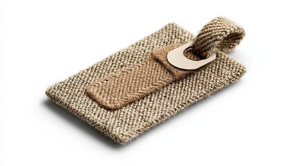 Durable Twill Label with Reinforced Corners, featuring a timeless design, perfect for adding a touch of elegance and strength to various fabric applications.