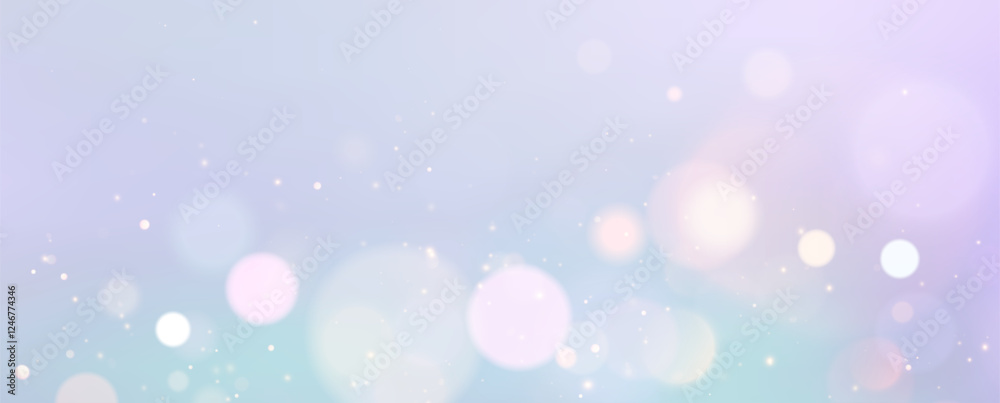 Poster abstract bokeh lights background