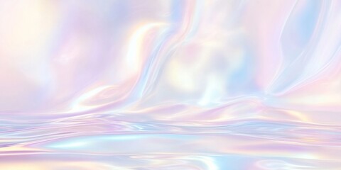 Holographic Dream: Iridescent pastel swirls create an ethereal and dreamy backdrop. Perfect for showcasing products or as a stylish design element.