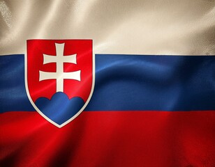 Fototapeta premium 3D Flagge Slowakei
