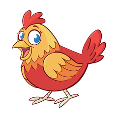 Hen and rooster