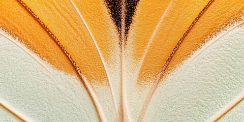 Butterfly Wing Texture: A mesmerizing close-up reveals the intricate pattern and delicate texture of a butterfly's wing, showcasing nature's artistry in captivating detail. The vibrant orange, white.