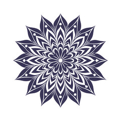 Botanical Abstract Flower Vector Art Background