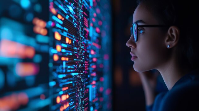 Student Collaborating on AI Driven Education Technology Solutions