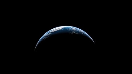 A bright glowing Earth, seen from orbit, leaving open space for messages or branding.